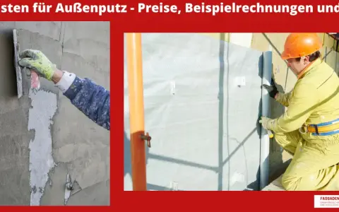 Außenputz wird aufgetragen. Informieren Sie sich über die verputzen Kosten, Preise und Tipps für Ihr Haus.