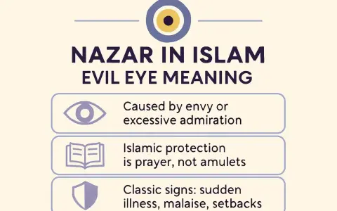 Das Auge im Islam: Nazar, das böse Auge, wird durch Neid verursacht. Islamischer Schutz ist Gebet, nicht Amulette.
