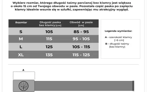 Jaki rozmiar paska do spodni 36 - uniknij błędnego zakupu paska