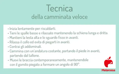 Guida alla camminata veloce: consigli per una postura corretta, dal riscaldamento al movimento delle braccia.