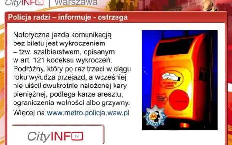 Policja ostrzega przed szalbierstwem w komunikacji miejskiej. Jazda bez biletu to wykroczenie, za które grożą kary, w tym areszt.