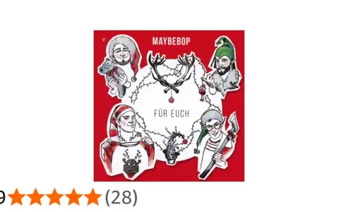 Maybebop "Für euch": Vier Männer als Elfen mit Weihnachtsmotiv.