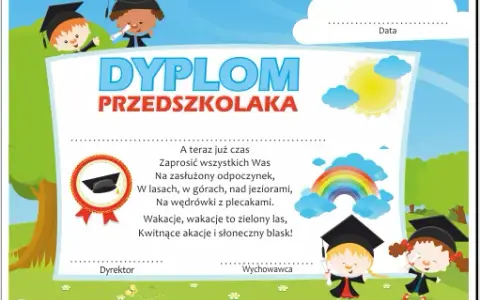 Jak wypisać dyplom dla przedszkolaka, aby zachwycić dziecko i rodziców