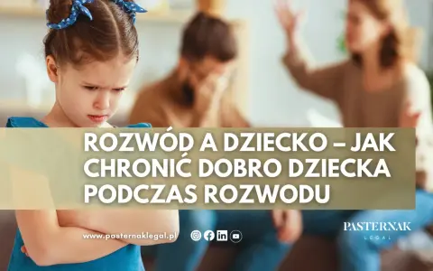 Smutna dziewczynka na pierwszym planie, w tle kłócący się rodzice. Temat: rozwód a dzieci – jak chronić dobro dziecka.