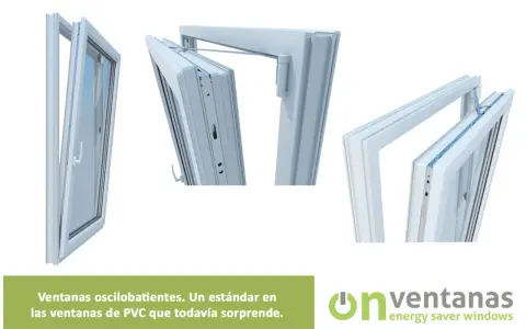 Detalle de cómo abrir ventana oscilobatiente 2 hojas. Ventanas de PVC eficientes.
