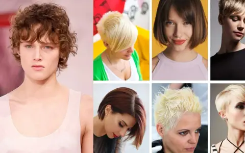 Krótka fryzura dla dziewczynki - inspiracje: kręcone, blond, bob, pixie.