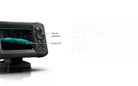 Écran IPS et clavier optimisé pour l'installation de votre sonde Lowrance.