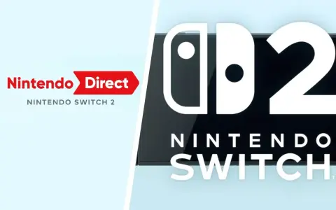 Anuncio de Nintendo Direct para Nintendo Switch 2, mostrando el logo de la consola y el texto "Nintendo Direct".