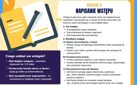 Jak napisać dobry wstęp do rozprawki? Zobacz, jak zaciekawić czytelnika i wprowadzić go w temat.