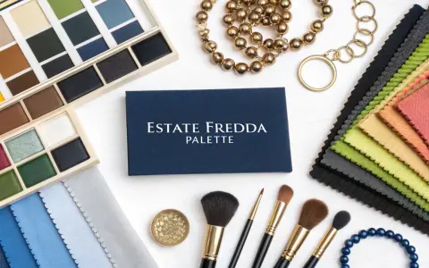 Palette di colori e tessuti: tonalità calde e fredde che stanno bene con il blu, oro e accessori.
