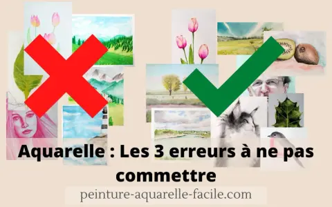 Aquarelle : éviter les erreurs courantes. Apprenez à bien faire du gris en aquarelle avec des exemples de réussites et d'échecs.