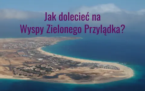 Widok z lotu ptaka na wyspę z zabudowaniami i turkusowym morzem.