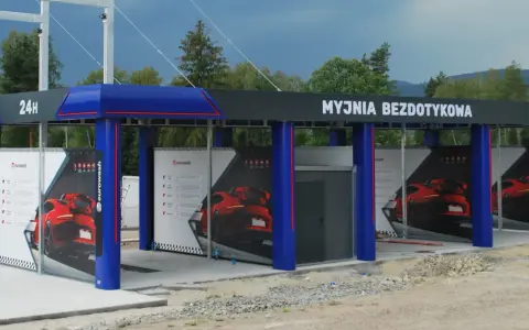 Nowa myjnia bezdotykowa 24h. Zastanawiasz się, ile kosztuje budowa myjni samochodowej? Oto nowoczesne rozwiązanie.