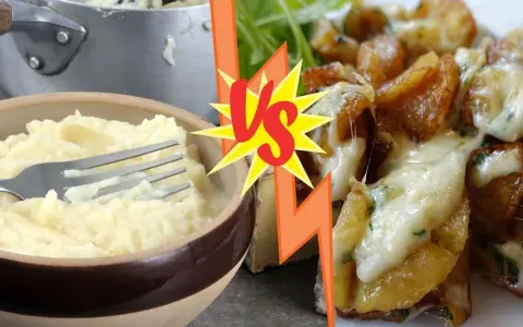 Purée onctueuse et pommes de terre gratinées au fromage, deux spécialités de l'Auvergne qui font saliver.