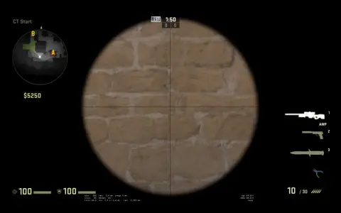 Komenda na pogrubiony celownik AWP CS2: Widoczność + Quickscope!