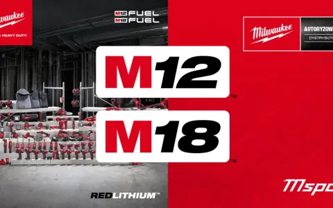 Narzędzia Milwaukee, znanej marki z USA, prezentowane w wersjach M12 i M18.
