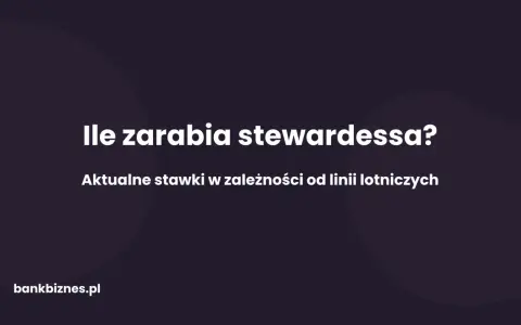 Ile zarabia stewardessa? Aktualne stawki w zależności od linii lotniczych. bankbiznes.pl