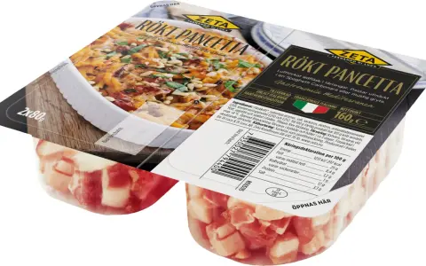Zeta Rökt Pancetta, perfekt för ett snabbt pancetta recept. Lufttorkat sidfläsk i tärningar, redo för din italienska pasta.