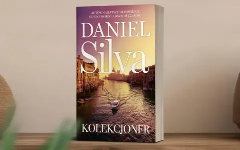 Okładka książki "Kolekcjoner" Daniela Silvy, autora najlepszych powieści szpiegowskich. Idealna pozycja do rozpoczęcia przygody z jego twórczością.