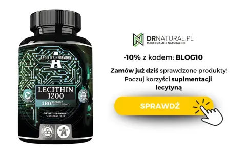 Suplement lecytyna 1200 mg. Bez skutków ubocznych, poczuj korzyści suplementacji. Kod BLOG10 na -10%.