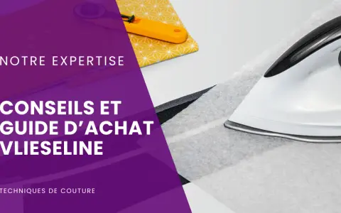 Conseils pour choisir la matière élastique idéale pour vos vêtements. Un fer à repasser est prêt à l'emploi.