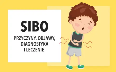 Chłopiec cierpi na bóle brzucha, co może być objawem SIBO. Dowiedz się, co to jest SIBO, jego przyczyny, objawy i leczenie.