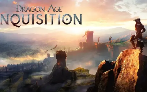 Un guerrero observa un castillo al amanecer, listo para aplicar trucos de Dragon Age Inquisition.