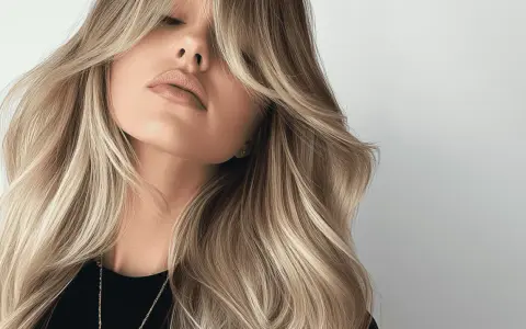 Kobieta z blond włosami i lekka grzywka na boki, podkreślająca jej delikatne rysy.