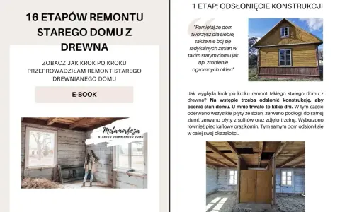 Remont starego domu z drewna: od czego zacząć? Pierwszy etap to odsłonięcie konstrukcji, by ocenić stan domu.