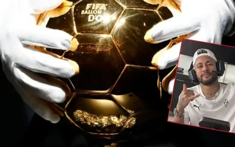 Złota Piłka FIFA, o którą pyta wielu fanów, czy Neymar ją kiedyś zdobędzie? Piłkarz w słuchawkach z gestem "na luzie".