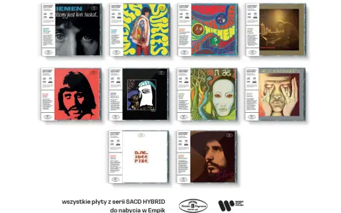 Kolekcja płyt CD z serii SACD HYBRID, w tym okładki albumów Czesława Niemena.
