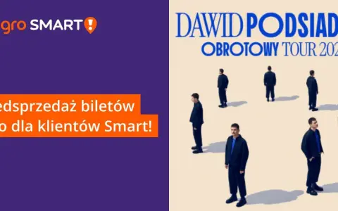 Przedpremiera biletów na koncert Dawida Podsiadło. Dowiedz się, ile kosztuje bilet na koncert Podsiadło i skorzystaj z oferty Allegro Smart!