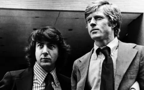Dustin Hoffman och Robert Redford i en scen från en av deras filmer.