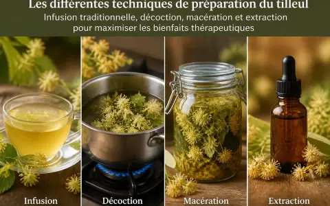 Infusion, décoction, macération et extraction du tilleul pour en tirer tous ses bienfaits.