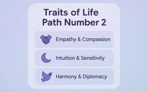 Cechy ścieżki życia numerologiczna 2: empatia, intuicja i harmonia.