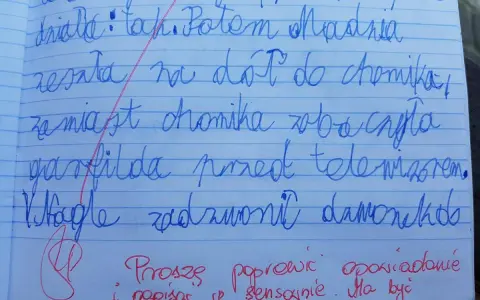 Działka: tak. Potem Madzia, zamiast chomika, ogląda Garfilda. To opowiadanie przykład, jak można spędzić czas.