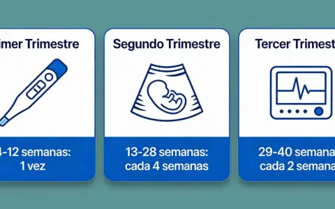 El segundo trimestre de embarazo, de 13-28 semanas, se indica con una ecografía de un feto.