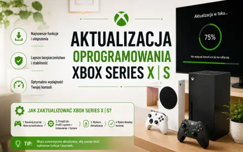 Aktualizacja oprogramowania Xbox Series X|S zapewnia najnowsze funkcje, bezpieczeństwo i optymalną wydajność.
