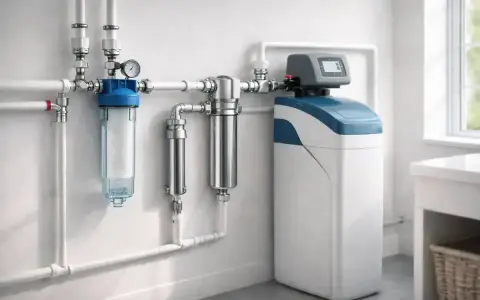 Système de traitement d'eau pour éliminer le calcaire. Filtres et adoucisseur d'eau pour une eau pure.