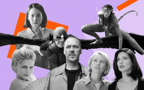 Volti iconici di un drama film: Michael Keaton, Naomi Watts, Zoe Saldaña, Emma Stone, Edward Norton e Amy Adams.