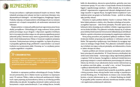 Gruzja jest bezpieczna, ale warto zachować ostrożność. Tekst opisuje bezpieczeństwo w Gruzji, ostrzegając przed oszustwami i kradzieżami.