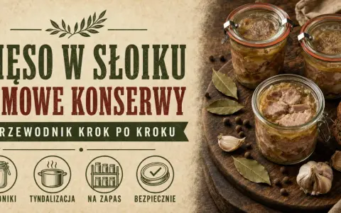 Domowe konserwy z mięsa w słoikach. Przewodnik krok po kroku. Składniki, tyndalizacja, na zapas, bezpiecznie.