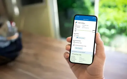 iPhone zeigt FRITZ!Box-Details, Frequenzband 5 GHz. So kannst du dein WLAN GHz herausfinden.