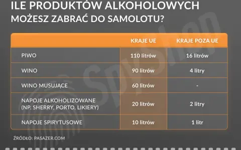 Ile alkoholu do samolotu? Poznaj limity i uniknij problemów!