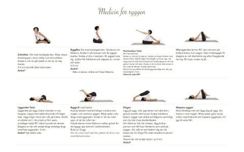 En kvinna utför en serie yogaövningar för ryggen, inklusive rotationer och stretch. Ett yin yoga pass för att stärka och mjuka upp ryggen.