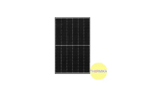 Panel fotowoltaiczny Jinko 410W, z logo Thermika.