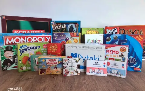 Kolekcja gier planszowych i karcianych, idealna na rodzinne wieczory. Znajdziesz tu Monopoly, Jengę, Dixit i inne najlepsze gry zręcznościowe.
