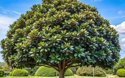 Árbol frondoso y verde bajo un cielo azul. Un recordatorio de cuando plantar árboles para un futuro más verde.