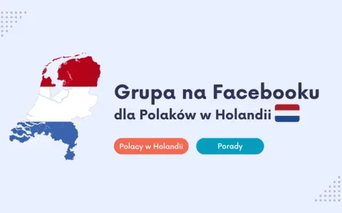 Mapa Holandii z flagą. Grupa na Facebooku dla Polaków w Holandii. Porady i informacje o teruggaaf co to jest.