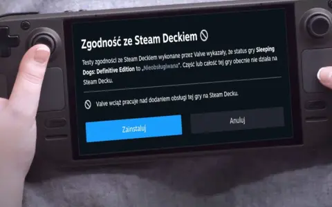 Zgodność gry Sleeping Dogs: Definitive Edition ze Steam Deckiem jest oznaczona jako „Nieobsługiwana”. Valve pracuje nad poprawą tej sytuacji, aby gry działały na Steam Decku.